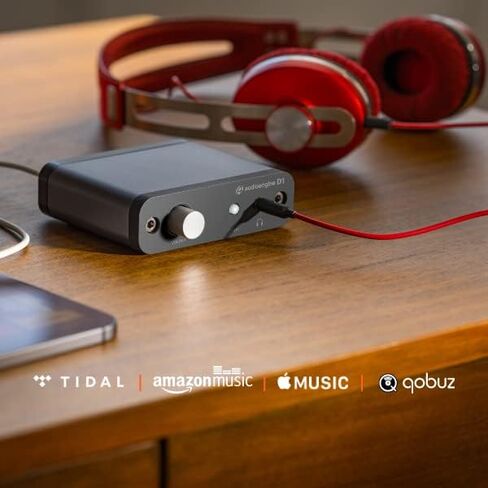 Audioengine D1 32-bit Portable Headphone Amp and USB DAC AMP, Preamp, Laptop Desktop Headphone Amplifier, Pro Gaming and Musicians in Kuwait