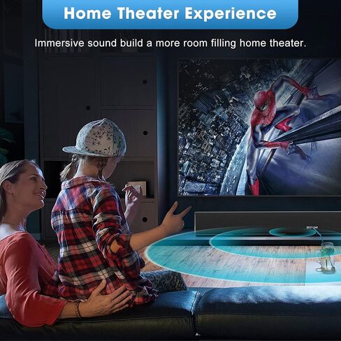 BESTISAN Sound Bar with Enhanced Bass–Dual Larger Woofer & Dual Bass Ports, Sound Bar for Smart TV, 22-inch Soundbar with Bluetooth5.3/TV-ARC/Optical/AUX Input in Saudi Arabia