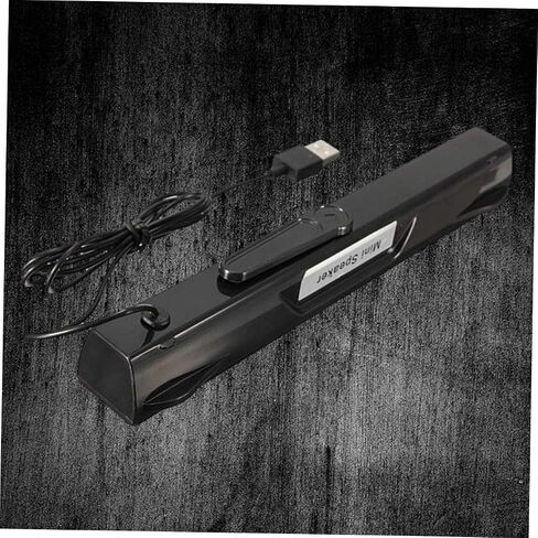 يوكي كوكو مكبر صوت للكمبيوتر الشخصي لمكبرات الصوت للتلفزيون والكمبيوتر بمنفذ USB، شريط صوت محيطي للتلفزيون، مكبر صوت ستيريو صغير بلون اسود in Kuwait