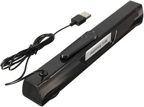 يوكي كوكو مكبر صوت للكمبيوتر الشخصي لمكبرات الصوت للتلفزيون والكمبيوتر بمنفذ USB، شريط صوت محيطي للتلفزيون، مكبر صوت ستيريو صغير بلون اسود in Kuwait