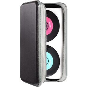 CD Case,96 Capacity CD Holder Hard Plastic CD Storage Wallet Protective CD/DVD Case Holder for Car Home Travel (96, Black)