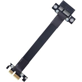 Alwong PCIE 3.0 Extension Cable, 1X to 1X, Male Straight to Female Straight, 20cm/(24cm Total Length)