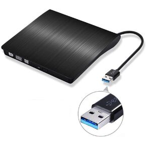 Ultra Slim External USB 3.0 CD/DVD-RW Writer Burner Player for Macbook Pro Air Imac or Other PC/Laptop in Saudi Arabia