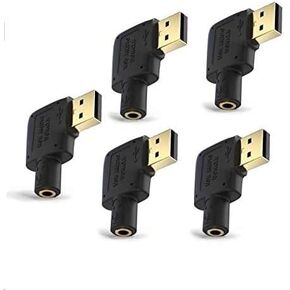 USB to 3.5mm Audio Jack,USB to Audio Jack Adapter Headset,External Stereo Sound Card for Headphone,Mac,PS4,PC,Laptop,Desktops,Plug and Play No Drivers Needed (1)