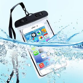 Waterproof Cell Phone Pouch Dry Bag Case with Neck Lanyard Underwater Universal Clear Cellphone Holder for Phone for Beach Pool Swimming Compatible with iPhone X Pro Max Case in Saudi Arabia