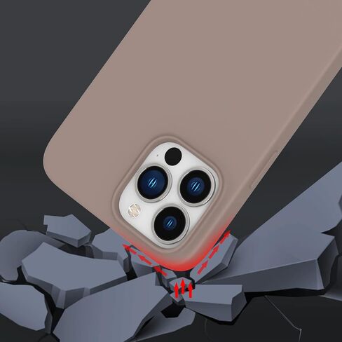 ZTOFERA Crossbody Case for iPhone 14 Pro Max with Lanyard Strap Adjustable Rope Liquid Silicone Soft Cover for iPhone 14 Pro Max 6.7 inch-Beige in Kuwait