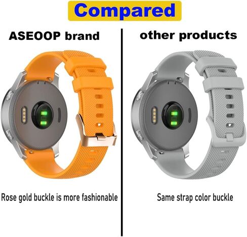 DJDLFA Classic Replacement Wristbands For Garmin Vivoactive 3 4 3t HR/Venu 2/Forerunner 245 645 20 22MM Silicone Watch Band smart Strap (Color : E, Size : 20mm) in Saudi Arabia