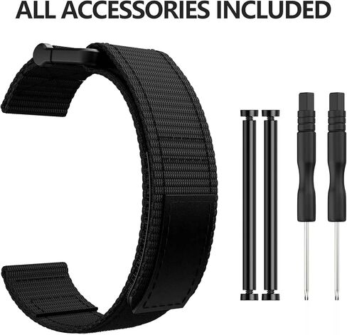 DJDLFA 26 22mm Nylon Watchband For Garmin Fenix 6 6X Pro 5X 5S Plus Forerunner 935 945 GPS S60 S62 Strap Adjustable Accessory Wristband (Color : B, Size : For D2 Bravo) in Saudi Arabia