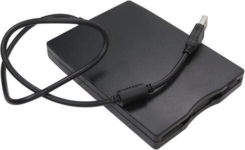 محرك أقراص مرن خارجي Qblahip فائق النحافة وخفيف الوزن 3.5 بوصة USB 2.0 بسعة 1.44 ميجابايت لأجهزة الكمبيوتر المحمول Win 7/8/10 Mac in Kuwait