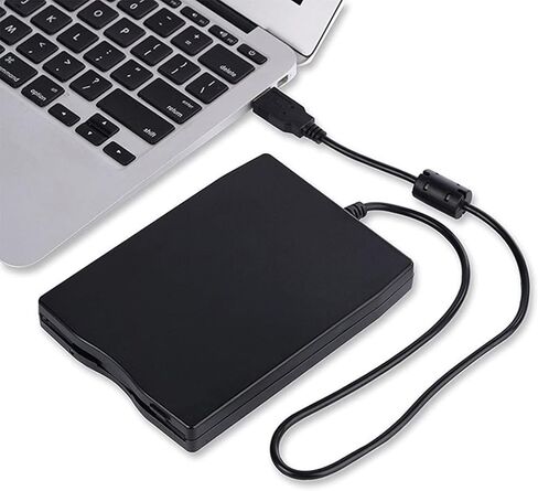 محرك أقراص مرن خارجي Qblahip فائق النحافة وخفيف الوزن 3.5 بوصة USB 2.0 بسعة 1.44 ميجابايت لأجهزة الكمبيوتر المحمول Win 7/8/10 Mac in Kuwait