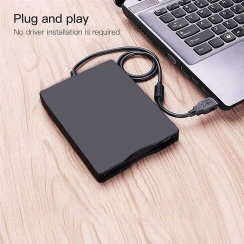 محرك أقراص مرن خارجي Qblahip فائق النحافة وخفيف الوزن 3.5 بوصة USB 2.0 بسعة 1.44 ميجابايت لأجهزة الكمبيوتر المحمول Win 7/8/10 Mac in Kuwait