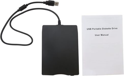 محرك أقراص مرن خارجي Qblahip فائق النحافة وخفيف الوزن 3.5 بوصة USB 2.0 بسعة 1.44 ميجابايت لأجهزة الكمبيوتر المحمول Win 7/8/10 Mac in Kuwait