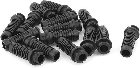 uxcell® Rubber Strain Relief Cord Boot Protector Cable Sleeve 38x12x8mm 15pcs in Saudi Arabia