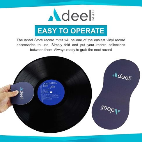 Adeel Store 4 Pieces of Record Mitts in 1 Pack, Record Handler, Cleaner and Protector, Anti-Static & Soft Microfiber, Simple & Easy 2 Use in Saudi Arabia