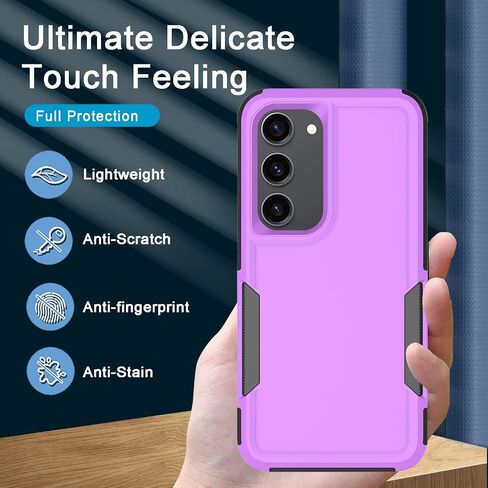 Designed for Samsung Galaxy S23 Plus 5G & Galaxy S23+ Case [Not for S23],Heavy-Duty Tough Rugged Lightweight Slim Shockproof Protective Men Women Phone Case Cover for Galaxy S23 Plus 5G [Black] in Kuwait