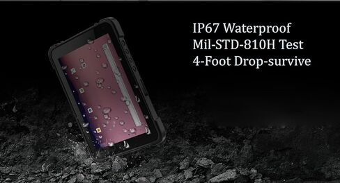 جهاز لوحي Bix Rugged Android | تابلت 8 بوصة فائق السطوع يمكن قراءته في ضوء الشمس للطائرة بدون طيار | ذاكرة الوصول العشوائي 8 جيجابايت وذاكرة القراءة فقط 128 جيجابايت ووحدة المعالجة المركزية 8 النواة Android 12 | كمبيوتر لوحي مقاوم للماء للعمل الميداني الم in Kuwait