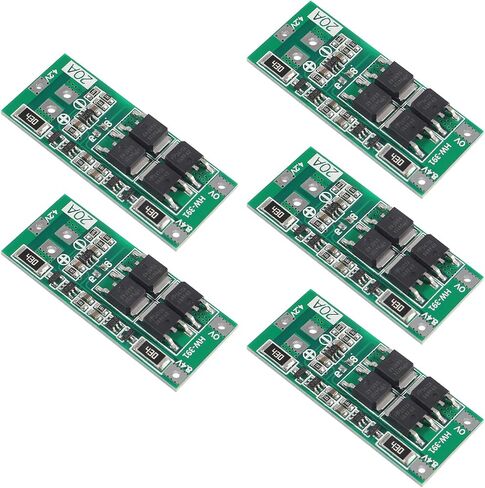 5 PCS 2S 20A 7.4V 8.4V 18650 Li-Ion Lithium Battery 18650 Charger PCB BMS Board with Balance in Kuwait