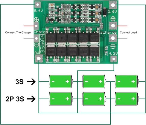 5 PCS 2S 20A 7.4V 8.4V 18650 Li-Ion Lithium Battery 18650 Charger PCB BMS Board with Balance in Saudi Arabia