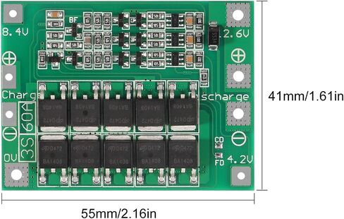5 PCS 2S 20A 7.4V 8.4V 18650 Li-Ion Lithium Battery 18650 Charger PCB BMS Board with Balance in Saudi Arabia