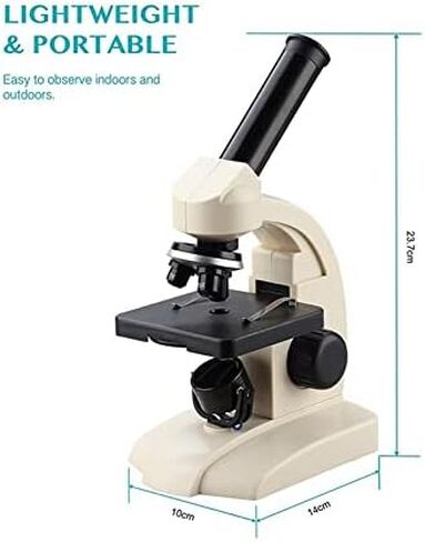 XuuSHA Handheld Digital Microscope Accessories 70X-400X Monocular Microscope with Bottom Lamp Slides Specimen Cells Watching Easy Use Microscope Accessories in Kuwait