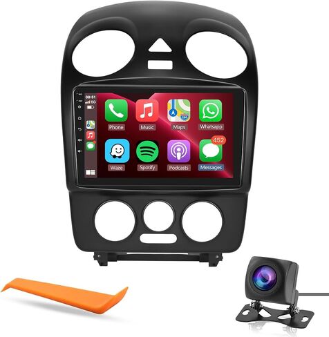 Android 11 Car Stereo with Wireless Carplay Android Auto for Volkswagen Beetle 2004-2010, 9 Inch Touchscreen Car Radio with Bluetooth GPS Navigation HiFi SWC Backup Camera in Saudi Arabia