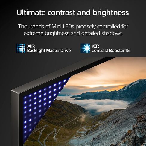 Sony 65 Inch Mini LED 4K Ultra HD TV X93L Series: BRAVIA XR Smart Google TV with Dolby Vision HDR and Exclusive Features for The Playstation® 5 XR65X93L- 2023 Model,Black in Saudi Arabia
