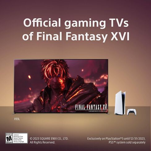 Sony 65 Inch Mini LED 4K Ultra HD TV X93L Series: BRAVIA XR Smart Google TV with Dolby Vision HDR and Exclusive Features for The Playstation® 5 XR65X93L- 2023 Model,Black in Saudi Arabia