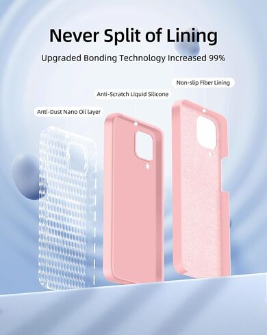 Dssairo 【3 in 1 for Samsung Galaxy A12 case, with 2 Pack Screen Protector, Camera Protection，Liquid Silicone Slim Shockproof Protective Phone Case [Microfiber Lining] (Black) in Saudi Arabia