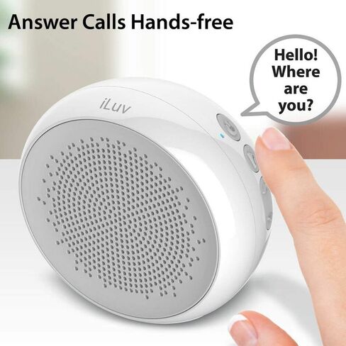 iLuv AudMini Smart Portable Water Resistant Bluetooth Speaker w/ Rechargeable Battery for Apple iPhones, Samsung Galaxy & other Bluetooth Devices in Saudi Arabia