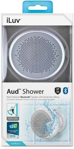iLuv AudMini Smart Portable Water Resistant Bluetooth Speaker w/ Rechargeable Battery for Apple iPhones, Samsung Galaxy & other Bluetooth Devices in Saudi Arabia