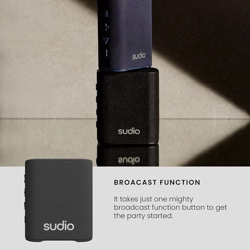 Sudio S2 Bluetooth Speaker with Loud Sound and Deeper Bass Long Playtime IPX5 Waterproof Bluetooth 5.3 TWS Pairing Portable Wireless Compact Speaker for Home, Outdoor in Saudi Arabia