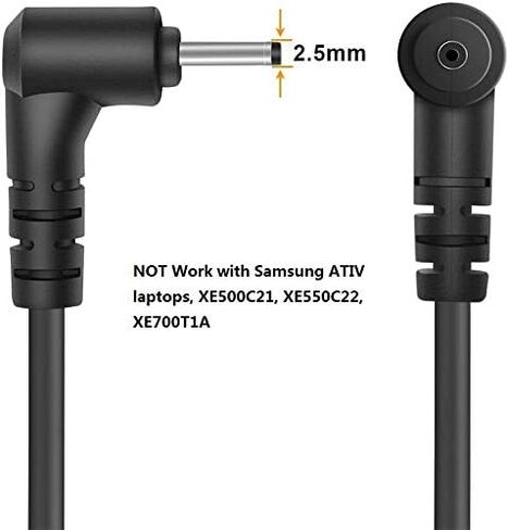 محول طاقة Powseed لجهاز Samsung 11.6 بوصة 2 XE500C12 XE503C12 XE503C32 Chromebook 3 PA-1250-98 XE303C12 XE500C13 XE501C13 Chromebook AD-2612AUS BA44-00322A W14-026N1A محول تيار متردد للكمبيوتر المحمول in Kuwait