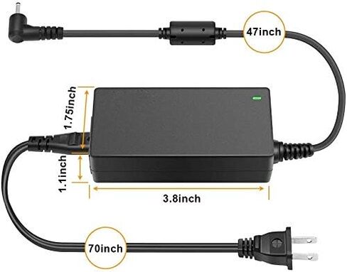 محول طاقة Powseed لجهاز Samsung 11.6 بوصة 2 XE500C12 XE503C12 XE503C32 Chromebook 3 PA-1250-98 XE303C12 XE500C13 XE501C13 Chromebook AD-2612AUS BA44-00322A W14-026N1A محول تيار متردد للكمبيوتر المحمول in Kuwait