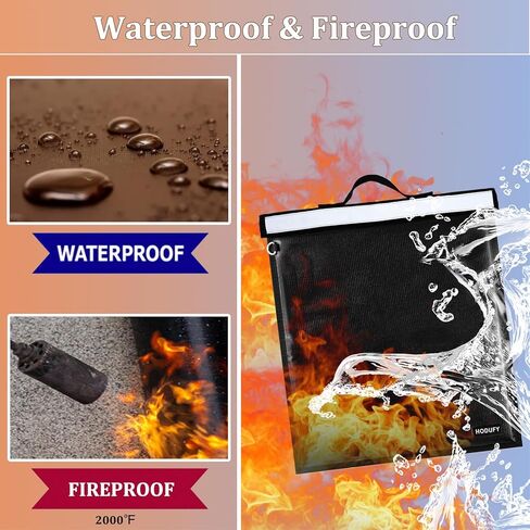 Extra Large Faraday Bags for Laptop, 16'' X 19'' Faraday Cage with Handle & Reflective Strip, Faraday Key Fob Protector Waterproof & Fireproof, RFID Bag, Car Key Signal Blocker in Kuwait