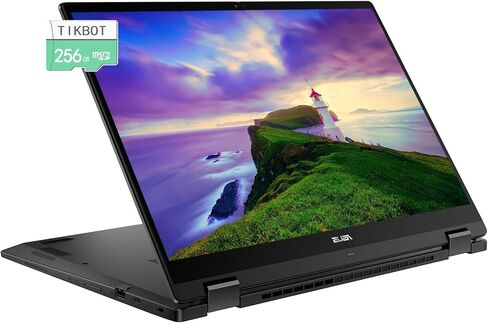 كمبيوتر محمول ASUS Chromebook Touchscreen Flip 2in1 - 14 بوصة WUXGA 1920x1200 - جهاز Google Chromebook اللوحي - لوحة مفاتيح بإضاءة خلفية - AMD Ryzen 3-7320C - Wi-Fi 6 - USB C - HDMI (ذاكرة وصول عشوائي سعتها 8 جيجابايت | SSD سعة 128 جيجابايت + بطاقة SD سعة in Saudi Arabia