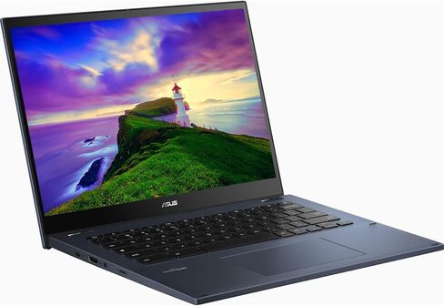 كمبيوتر محمول ASUS Chromebook Touchscreen Flip 2in1 - 14 بوصة WUXGA 1920x1200 - جهاز Google Chromebook اللوحي - لوحة مفاتيح بإضاءة خلفية - AMD Ryzen 3-7320C - Wi-Fi 6 - USB C - HDMI (ذاكرة وصول عشوائي سعتها 8 جيجابايت | SSD سعة 128 جيجابايت + بطاقة SD سعة in Saudi Arabia