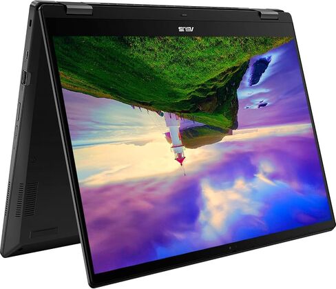 كمبيوتر محمول ASUS Chromebook Touchscreen Flip 2in1 - 14 بوصة WUXGA 1920x1200 - جهاز Google Chromebook اللوحي - لوحة مفاتيح بإضاءة خلفية - AMD Ryzen 3-7320C - Wi-Fi 6 - USB C - HDMI (ذاكرة وصول عشوائي سعتها 8 جيجابايت | SSD سعة 128 جيجابايت + بطاقة SD سعة in Saudi Arabia