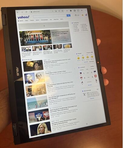 كمبيوتر محمول ASUS Chromebook Touchscreen Flip 2in1 - 14 بوصة WUXGA 1920x1200 - جهاز Google Chromebook اللوحي - لوحة مفاتيح بإضاءة خلفية - AMD Ryzen 3-7320C - Wi-Fi 6 - USB C - HDMI (ذاكرة وصول عشوائي سعتها 8 جيجابايت | SSD سعة 128 جيجابايت + بطاقة SD سعة in Saudi Arabia