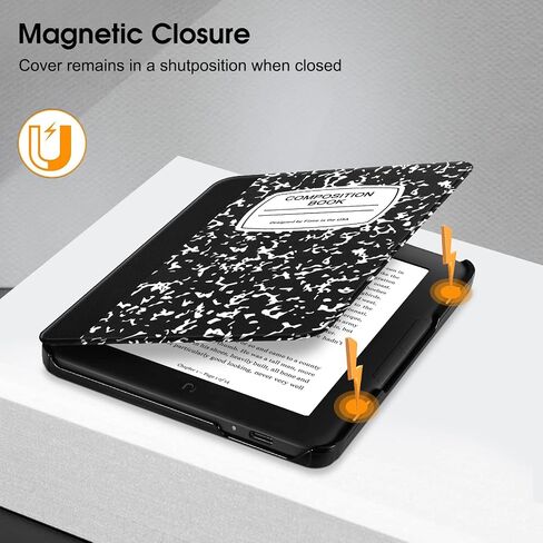 حافظة Fintie Slimshell لقارئ الكتب الإلكترونية Nook GlowLight 4/4e مقاس 6 بوصات، كتاب التركيب in Kuwait
