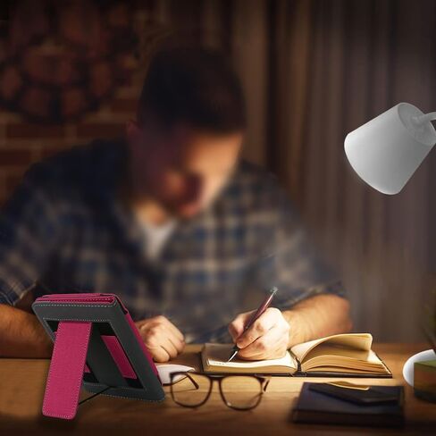 حافظة WALNEW بحامل لجهاز Kindle الجديد مقاس 6 بوصات (إصدار 2022)، وغطاء قلاب بحامل متعدد المشاهدة مع شريطين لليدين وخاصية النوم/الاستيقاظ التلقائي تناسب Kindle (الجيل الحادي عشر) - إصدار 2022 (أسود) in Kuwait