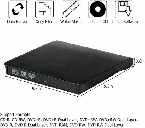 USB 3.0 Interface Dual Layer Drive Pop-up Mobile External DVD Drive DVD-RW in Saudi Arabia