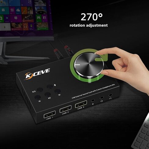 بطاقة صوت خارجية مع التحكم في مستوى الصوت، مقبض وحدة تحكم USB للوسائط المتعددة، محول صوت USB مع سماعة رأس 3.5 ملم ومقبس ميكروفون، لأنظمة التشغيل Windows وMac وLinux والكمبيوتر الشخصي وأجهزة الكمبيوتر المحمولة وأجهزة الكمبيوتر المكتبية in Kuwait