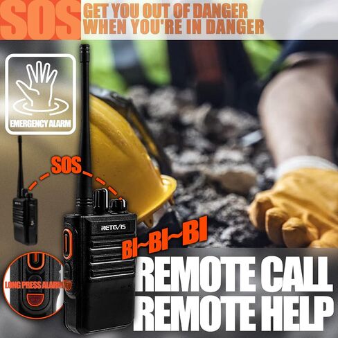 Retevis RB46 Waterproof Walkie Talkies for Adults,Lould Voice,Walkie Talkies Long Range,Battery Level Voice Prompt,VOX,Rechargeable,1150 mAh,Portable FRS Two Way Radios for Hunting (2 Pack) in Saudi Arabia