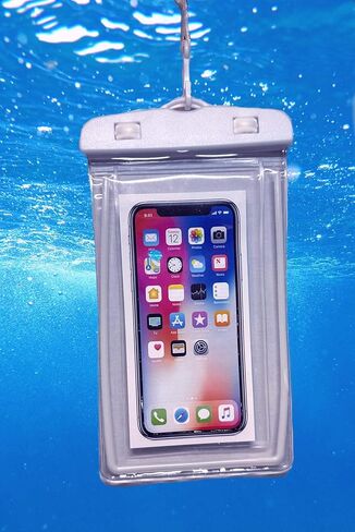 Waterproof Cell Phone Pouch Dry Bag Case with Neck Lanyard Underwater Universal Clear Cellphone Holder for Phone for Beach Pool Swimming Compatible with iPhone X Pro Max Case in Saudi Arabia
