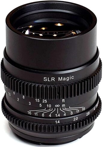عدسة SLR Magic 75 ملم f/1.4 بإطار كامل لكاميرا Sony E-Mount باللون الأسود in Kuwait