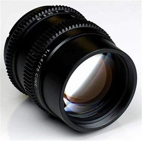 عدسة SLR Magic 75 ملم f/1.4 بإطار كامل لكاميرا Sony E-Mount باللون الأسود in Kuwait