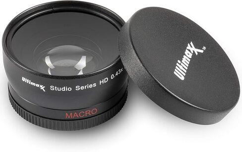 0.43x Wide Angle Anti-Reflection with Macro Lens for High Definition Video Recording Attaches to Any Canon Nikon Panasonic Sony DSLR Camcorder Lens (52mm) in Kuwait