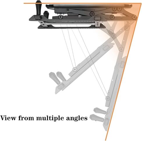 Electric Ceiling TV Mount - Motorized Flip Down TV Roof Ceiling Mount - Fits Large TV 32 to 70 Inches, Max VESA Compatible 600x400, with Remote in Saudi Arabia