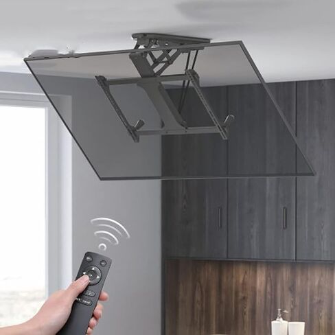 Electric Ceiling TV Mount - Motorized Flip Down TV Roof Ceiling Mount - Fits Large TV 32 to 70 Inches, Max VESA Compatible 600x400, with Remote in Saudi Arabia