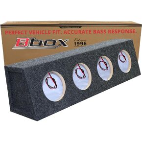 Bbox Pro Audio Tuned 6.5" Speaker Enclosures - Premium Speakers to Enhance Sound and Bass - Nickel Finish Speaker Terminals for Car or Truck - 18 Gauge Audio Cables - Speaker Set of 2 (Black) in Saudi Arabia
